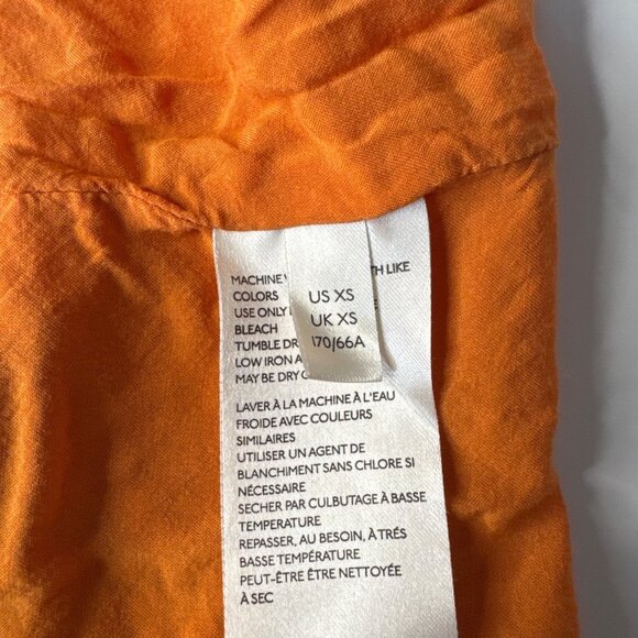 Anthropologie XS Crinkle Plaid Midi Skirt Multicolor Lightweight Cotton Blend El - Picture 9 of 10